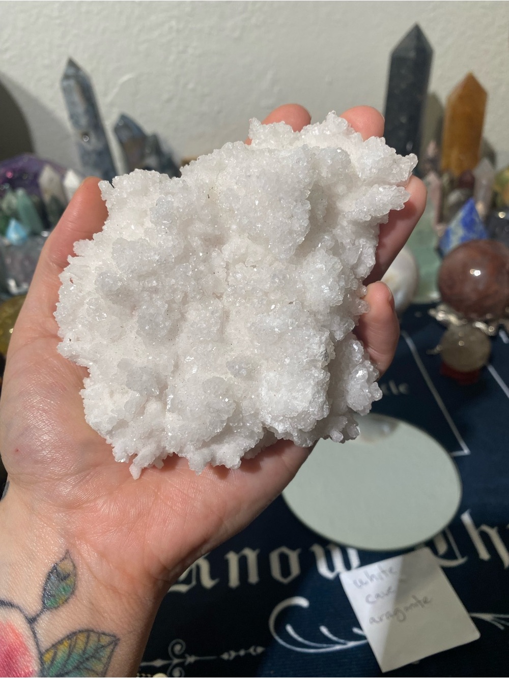 White Cave Aragonite Cluster - Picture 2 of 16